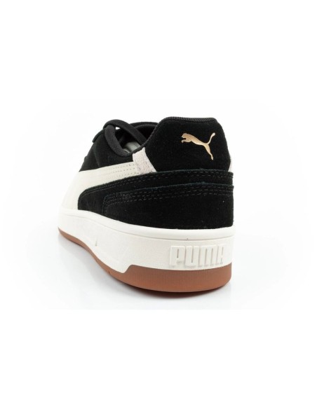 Puma men's Court Classico sports shoes leather sneakers black