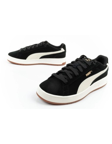 Puma men's Court Classico sports shoes leather sneakers black