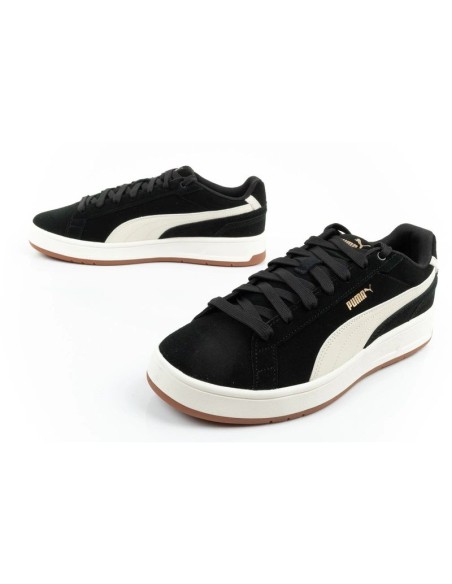 Puma men's Court Classico sports shoes leather sneakers black