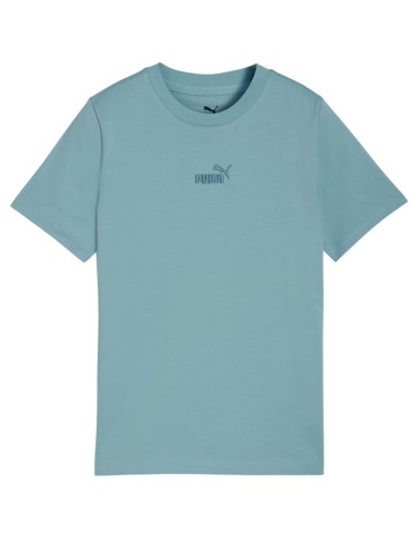 Puma ESS Small No 1 Logo Centered Tee for Kids Blue 692975 47