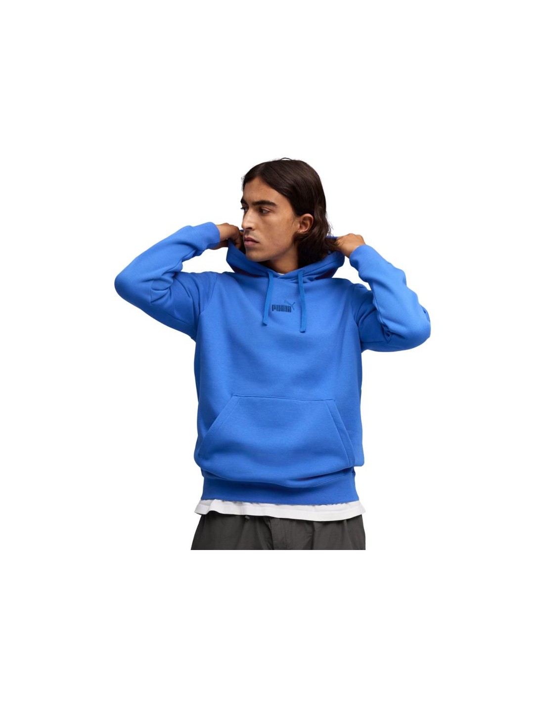 Puma ESS No 1 Logo Centered Hoodie Men's Blue 692914 13