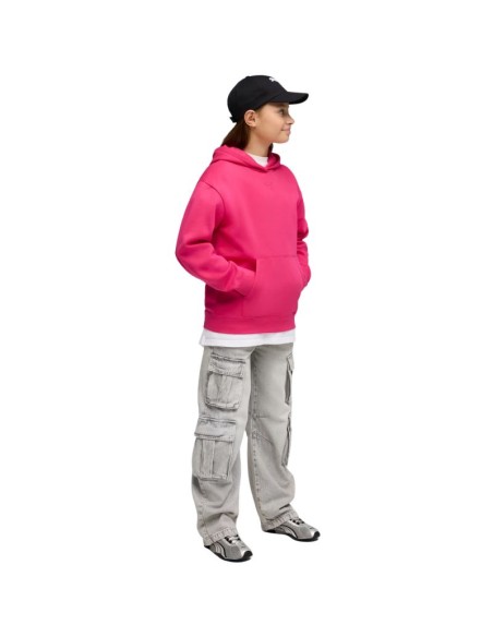 Puma ESS Centered Cat Logo Relaxed Hoodie for Kids Fuchsia 692973 59