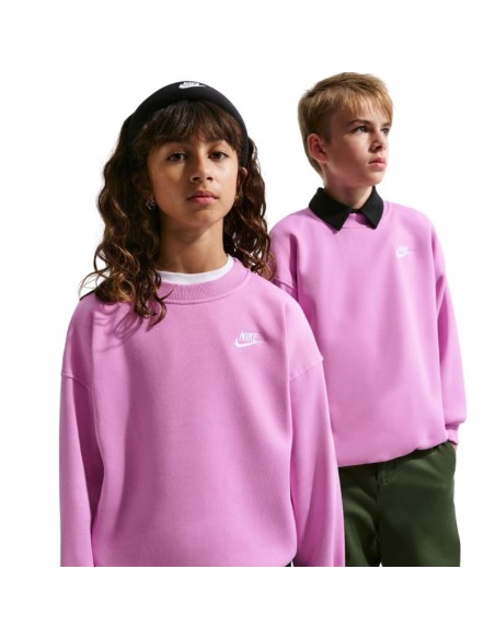 Nike Sportswear Club Fleece Kids' Sweatshirt Pink FD2923 503