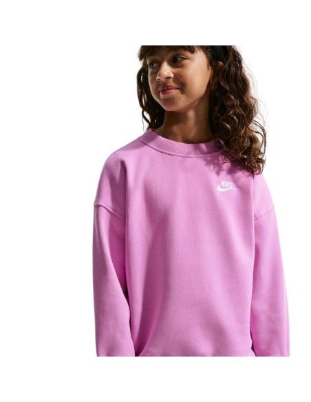 Nike Sportswear Club Fleece Kids' Sweatshirt Pink FD2923 503