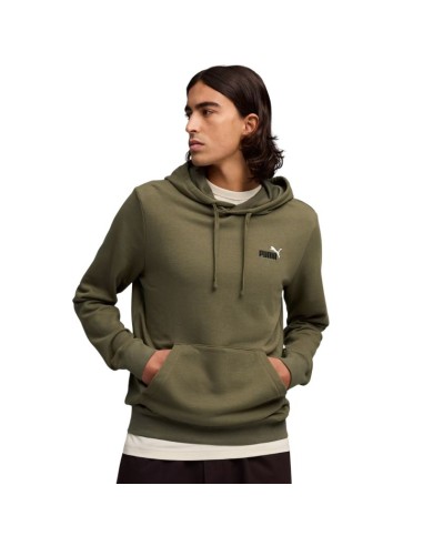 Men's Puma ESS 2 Color Small No 1 Logo Hoodie olive 684719 81