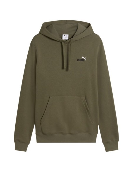 Men's Puma ESS 2 Color Small No 1 Logo Hoodie olive 684719 81