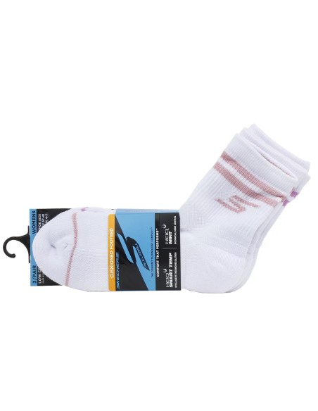 Skechers 3pk Wmns LC PB Varsity Stripe Socks S02643HPWHT
