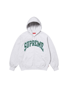 Supreme Cracked Raglan Zip Up Hooded Sweatshirt 'Ash Grey' SS26SW81ASHGREY MBS