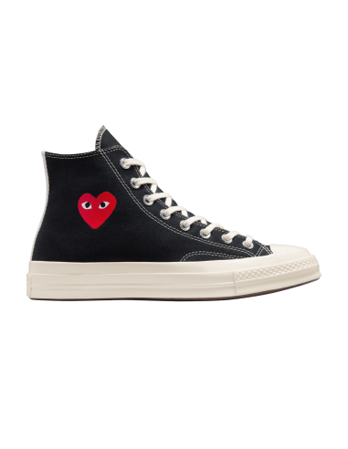 Converse Chuck Taylor All Star 70 Hi Comme des Garcons PLAY Single Heart Black A08801C MBS