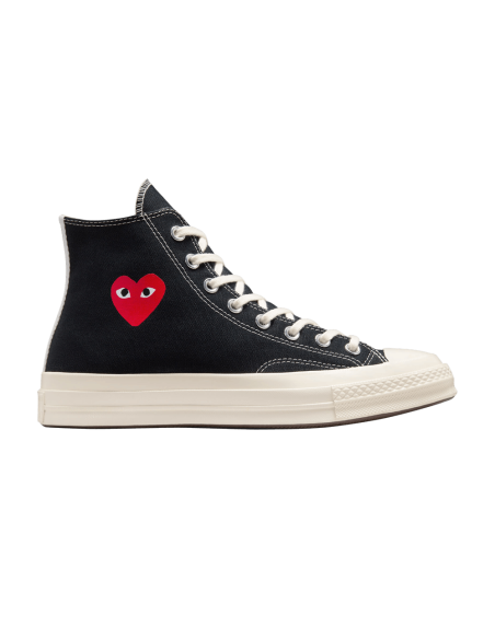 Converse Chuck Taylor All Star 70 Hi Comme des Garcons PLAY Single Heart Black A08801C MBS