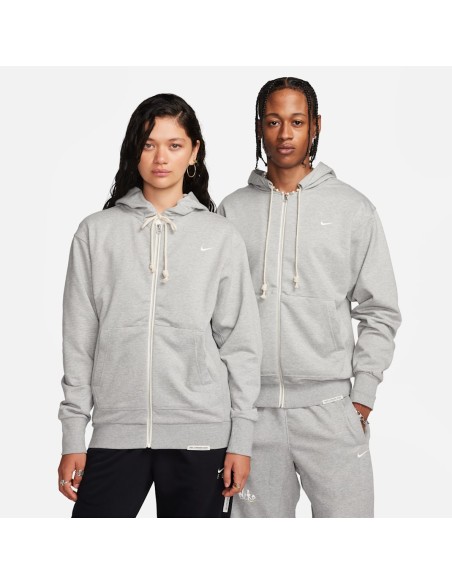 Nike Standard Issue M DriFIT FullZip Basketball Hoodie Dark Grey HeatherPale Ivory DQ5816063 MBS