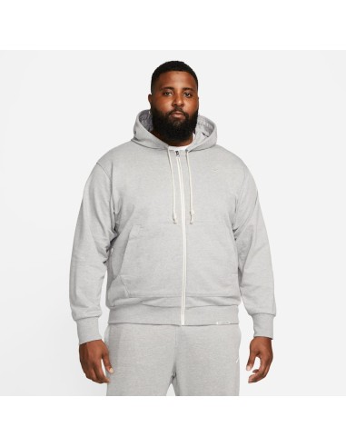 Nike Standard Issue M DriFIT FullZip Basketball Hoodie Dark Grey HeatherPale Ivory DQ5816063 MBS