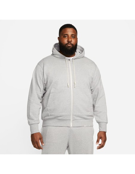 Nike Standard Issue M DriFIT FullZip Basketball Hoodie Dark Grey HeatherPale Ivory DQ5816063 MBS