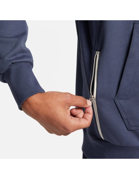 Nike Standard Issue Men's DriFIT Pullover Basketball Hoodie Thunder BluePale Ivory DQ5818437 MBS