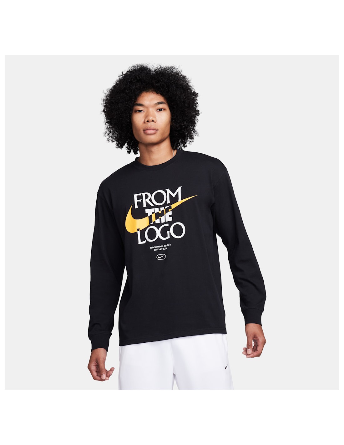 Nike Max90 Men's LongSleeve Basketball TShirt Black FQ4920010 MBS