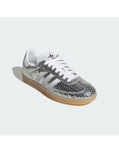 adidas Samba Patent Snakeskin Silver Metallic Women's IH9016 MBS