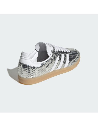 adidas Samba Patent Snakeskin Silver Metallic Women's IH9016 MBS