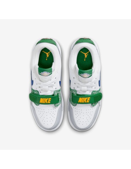 Jordan Legacy 312 Low White Pine Industrial Blue GS CD9054140 MBS
