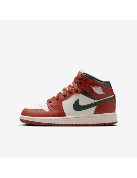 Jordan 1 Mid Redstone Midnight Green GS DQ8423105 MBS