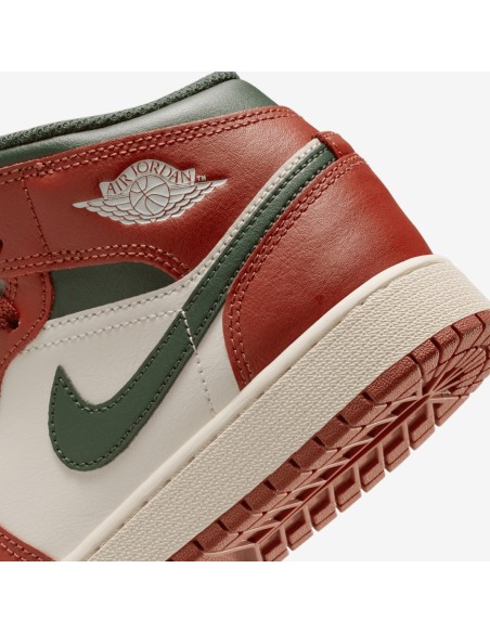 Jordan 1 Mid Redstone Midnight Green GS DQ8423105 MBS