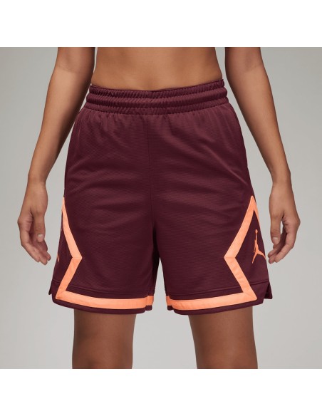 Jordan Sport W Diamond Shorts Night MaroonNight MaroonOrange PulseOrange Pulse FB4588681 MBS