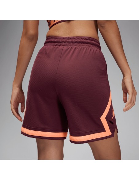 Jordan Sport W Diamond Shorts Night MaroonNight MaroonOrange PulseOrange Pulse FB4588681 MBS