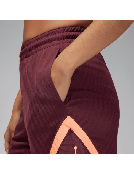 Jordan Sport W Diamond Shorts Night MaroonNight MaroonOrange PulseOrange Pulse FB4588681 MBS