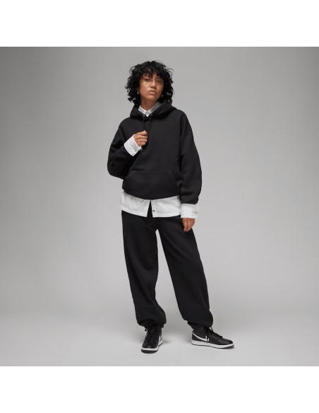 Jordan Flight Fleece Women's SatinLined Pullover Hoodie Black FB5110010 MBS