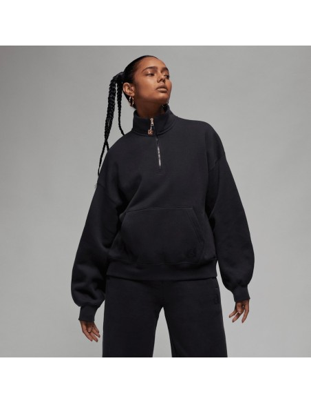 Jordan Flight Fleece Women's QuarterZip Top Black FD7221010 MBS
