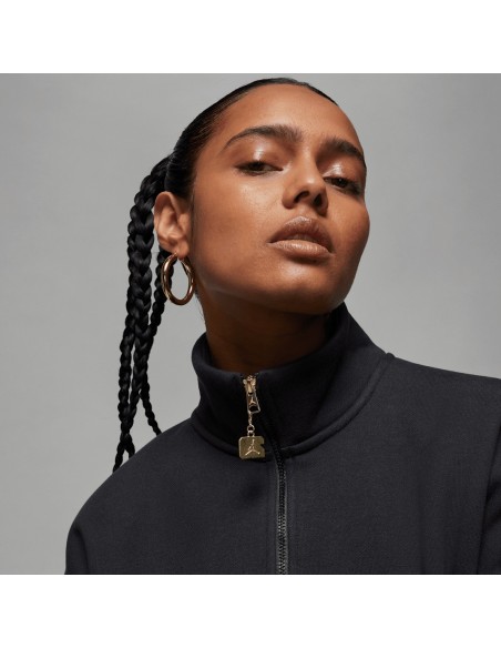 Jordan Flight Fleece Women's QuarterZip Top Black FD7221010 MBS