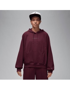 Jordan Sport Women's Graphic Fleece Hoodie Night MaroonStealth FN5125681 MBS