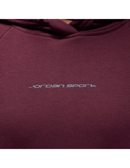 Jordan Sport Women's Graphic Fleece Hoodie Night MaroonStealth FN5125681 MBS