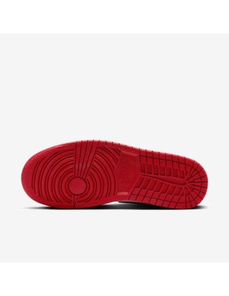 Jordan 1 Mid SE Red Cracked Leather Women's HJ9337106 MBS