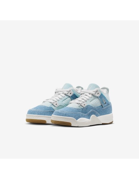 Jordan 4 Retro TEX Denim Worn Blue PS IB6715100 MBS