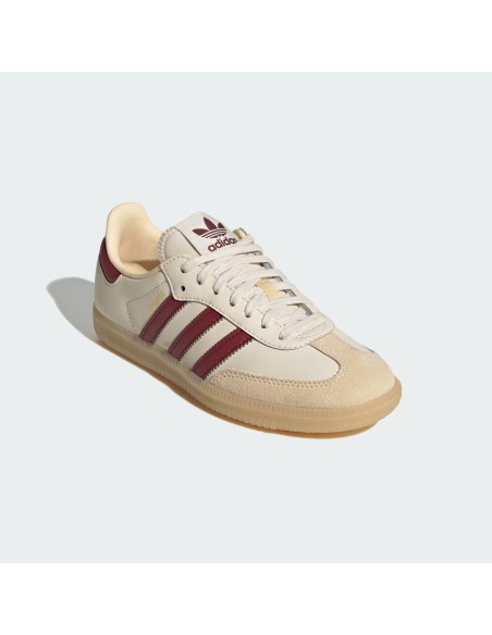 adidas Samba OG Wonder White Shadow Red Gum GS JQ8554 MBS