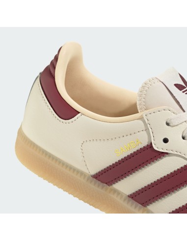 adidas Samba OG Wonder White Shadow Red Gum GS JQ8554 MBS