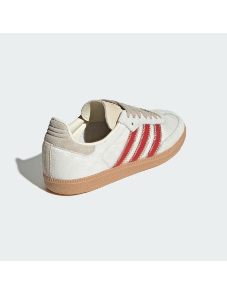 adidas Samba OG Pony Hair Wonder Beige Better Scarlet Women's JS3935 MBS
