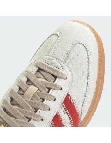 adidas Samba OG Pony Hair Wonder Beige Better Scarlet Women's JS3935 MBS