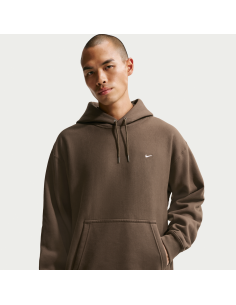 Nike Solo Swoosh Men's Pullover Hoodie Dark HazelWhite HV1082212 MBS