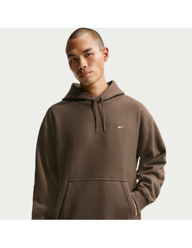 Nike Solo Swoosh Men's Pullover Hoodie Dark HazelWhite HV1082212 MBS