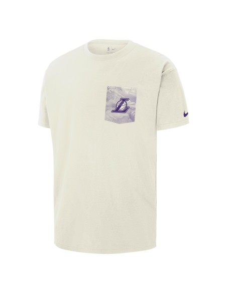 Los Angeles Lakers Courtside Men's Nike NBA Max90 TShirt Sail HQ9411133 MBS