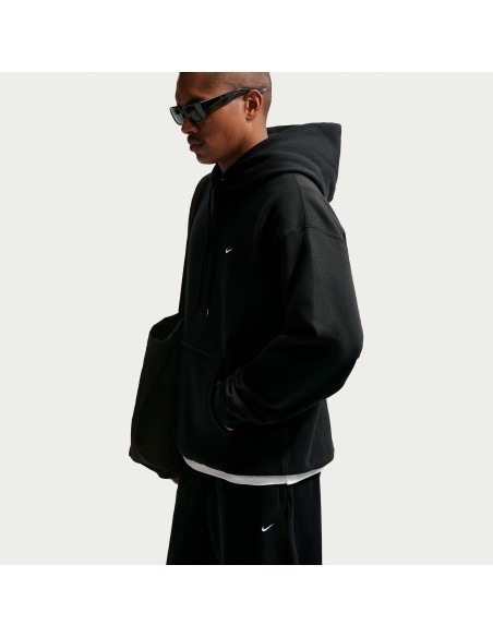 Nike Solo Swoosh Men's Pullover Hoodie BlackBlackWhite HV1082010 MBS