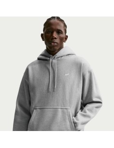 Nike Solo Swoosh Pullover Hoodie 'Dark Grey HeatherLight Smoke GreyWhite' HV1082063 MBS
