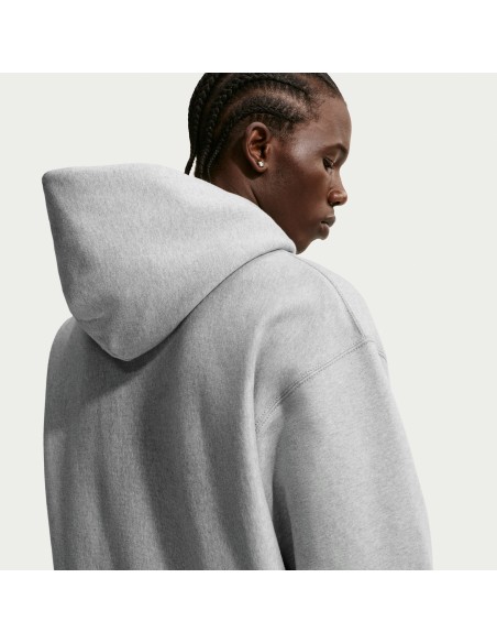Nike Solo Swoosh Pullover Hoodie 'Dark Grey HeatherLight Smoke GreyWhite' HV1082063 MBS