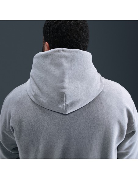 Nike Solo Swoosh Pullover Hoodie 'Dark Grey HeatherLight Smoke GreyWhite' HV1082063 MBS