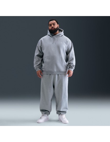 Nike Solo Swoosh Pullover Hoodie 'Dark Grey HeatherLight Smoke GreyWhite' HV1082063 MBS