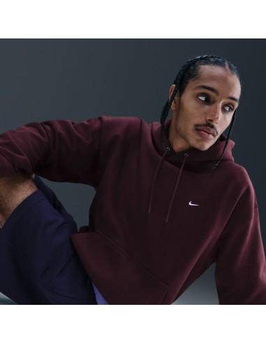 Nike Solo Swoosh Men's Pullover Hoodie Burgundy CrushBurgundy CrushWhite HV1082652 MBS