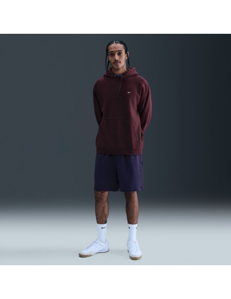 Nike Solo Swoosh Men's Pullover Hoodie Burgundy CrushBurgundy CrushWhite HV1082652 MBS