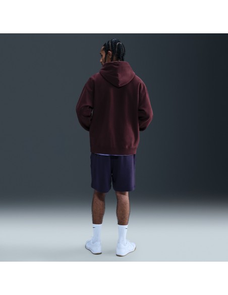 Nike Solo Swoosh Men's Pullover Hoodie Burgundy CrushBurgundy CrushWhite HV1082652 MBS