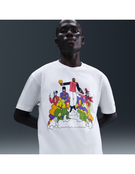 Nike Sportswear LeBron 'Heat Wave' Men's Basketball Tshirt White IH8570100 MBS